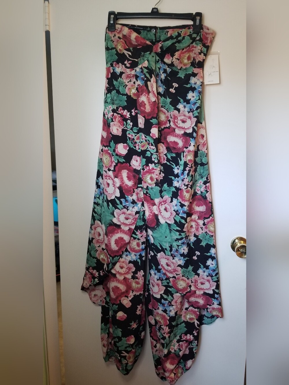 NWT Pearl Georgina Chapman Of Marchesa Floral Jumpsuit Multi Wear Size 8